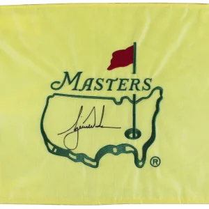 Tiger Woods Authentic Signed Masters Pin Flag Autographed UDA #SHO24546