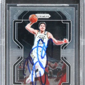 Spurs Doug McDermott Authentic Signed 2021 Panini Prizm #40 Card BAS Slabbed
