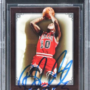 Bulls B.J. Armstrong Signed 2005 Greats Of The Game #63 Card BAS Slabbed