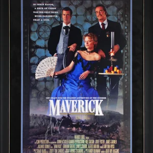 Mel Gibson Maverick Authentic Signed & Framed 27x40 Poster Autographed BAS