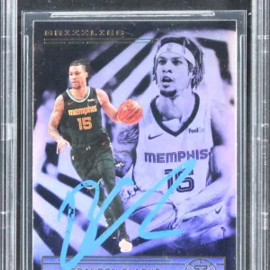 Grizzlies Brandon Clarke Signed 2020 Panini Illusions #75 Card BAS Slabbed