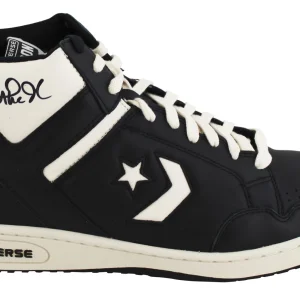 Lakers Magic Johnson Signed Right Black & White Converse Weapon Shoe BAS Wit 3
