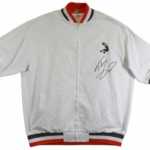 Shaquille O'Neal Authentic Signed White Adidas Warm-Up Jacket BAS Wit #2W958081