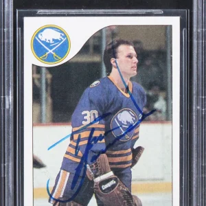 Sabres Tom Barrasso Authentic Signed 1985 Topps #105 Card BAS Slabbed