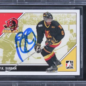 P.K. Subban Authentic Signed 2007 ITG Heroes & Prospects #77 Card BAS Slabbed