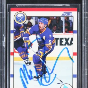 Sabres Mike Ramsey Authentic Signed 1990 Score #23 Card BAS Slabbed