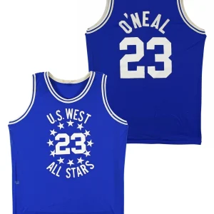 Shaquille O'Neal Game Worn Blue 1989 High School ASG Jersey SIA Photomatched