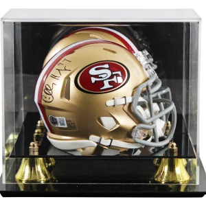 49ers Charles Haley Authentic Signed Speed Mini Helmet W/ Case BAS Witnessed
