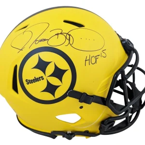 Steelers Jerome Bettis "HOF 15" Signed Rave Full Size Speed Proline Helmet BAS W