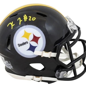 Steelers Kaleb Johnson Authentic Signed Speed Mini Helmet BAS Witnessed