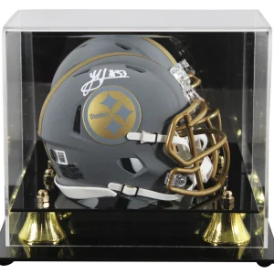 Steelers Jack Sawyer Signed Slate Speed Mini Helmet W/ Case BAS Witnessed