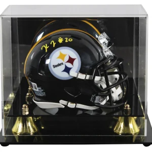 Steelers Kaleb Johnson Authentic Signed Speed Mini Helmet W/ Case BAS Witnessed