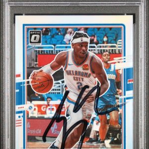Shai Gilgeous-Alexander Signed 2020 Donruss Optic Silver Holo #143 Card PSA Slab