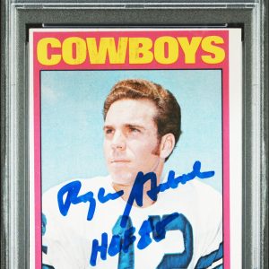 Roger Staubach "HOF 85" Signed 1972 Topps #200 Rookie Card Auto 10 PSA Slabbed 2