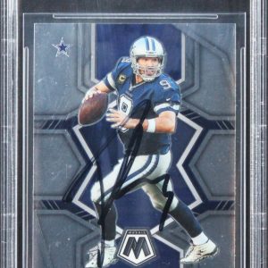 Cowboys Tony Romo Authentic Signed 2022 Panini Mosaic #221 Card BAS Slabbed 1