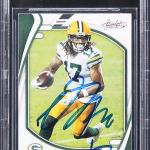 Packers Davante Adams Authentic Signed 2021 Absolute #59 Card BAS Slabbed