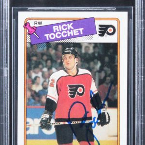 Flyers Rick Tocchet Authentic Signed 1988 Topps #177 Card BAS Slabbed 2