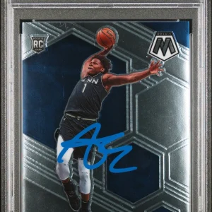 Anthony Edwards Signed 2020 Panini Mosaic #201 Rookie Card 10! Auto 10! PSA Slab