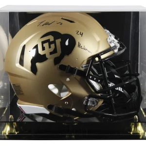 Colorado Travis Hunter "24 HT" Signed F/S Speed Proline Helmet W/ Case BAS Wit