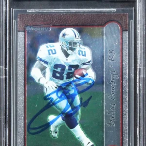 Cowboys Emmitt Smith Signed 1999 Bowman Chrome #40 Card Auto 10! BAS Slabbed 2