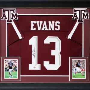 Texas A&M Mike Evans Authentic Signed Maroon Pro Style Framed Jersey BAS Witness