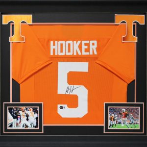 Tennessee Hendon Hooker Authentic Signed Orange Pro Style Framed Jersey BAS Wit