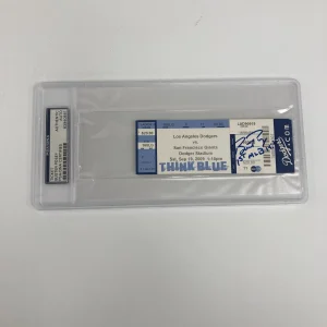 Buster Posey First MLB Home Run 9-19-2009 Signed Ticket PSA DNA