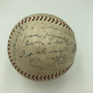 1928 St. Louis Cardinals NL Champs Team Signed Baseball Grover Alexander JSA COA