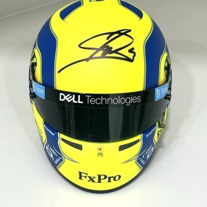 Lando Norris Hand Signed 1:2 Size Authentic Mini Helmet F1 Beckett BAS #7