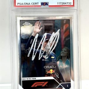 MAX VERSTAPPEN SIGNED 2023 TOPPS CHROME F1 FORMULA 1  PSA DNA #1