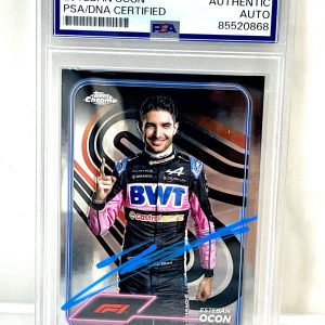 ESTEBAN OCON SIGNED TOPPS 2024 CHROME F1 FORMULA 1  PSA DNA