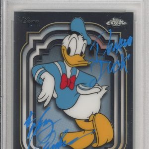 2024 TOPPS CHROME DISNEY DONALD DUCK SIGNED TONY ANSELMO PSA DNA COA AUTOGRAPHED