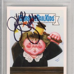 2016 Topps GPK Garbage Pail Kids Moody Judge Judy Sheindlin SIGNED PSA DNA COA