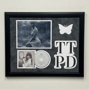Taylor Swift Signed CD Cover Framed PSA/DNA The Tortured Poets department TTPD