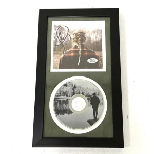 Taylor Swift Signed CD Cover Framed PSA/DNA Evermore Autographed