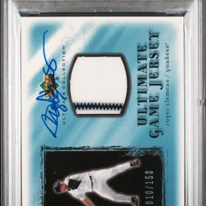 2001 Ultimate Col Ult Gm Jrsy #U-RC Roger Clemens 010/150 signed PSA A Auto 10