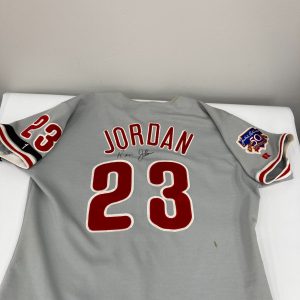 Kevin Jordan Signed 1997 Philadelphia Phillies Game Used Jersey