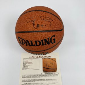 Tim Duncan Signed Spalding NBA Basketball JSA COA