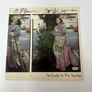 Judy Collins Signed Vinyl Cover PSA/DNA Autographed So Early In The Spring