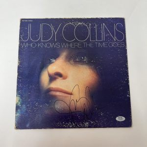 Judy Collins Signed Vinyl Cover PSA Autographed Who Knows Where The Time Goes