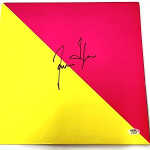 James Taylor Signed Flag Vinyl PSA Autographed Music