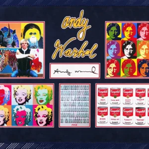 Andy Warhol Authentic Signed & Framed 2.5x7.5 Cut Signature BAS #AB76865