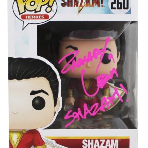 Zachary Levi "Shazam!" Signed Shazam #260 Funko Pop Vinyl Figure JSA #AZ80436