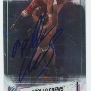 Apollo Crews WWE Authentic Signed 2021 Topps #48 Card Autographed BAS #BS86658