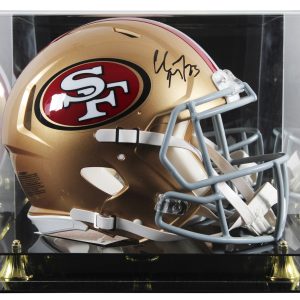 49ers Christian McCaffrey Signed Full Size Speed Proline Helmet W/ Case Fanatics