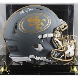 49ers Christian McCaffrey Signed Slate F/S Speed Proline Helmet W/ Case Fanatics