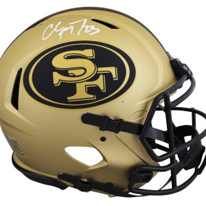 49ers Christian McCaffrey Signed Rave Full Size Speed Proline Helmet Fanatics