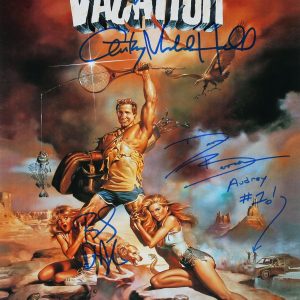 Vacation (4) Chevy Chase, D'Angelo, Barron & Hall Signed 12x18 Photo BAS Wit 2