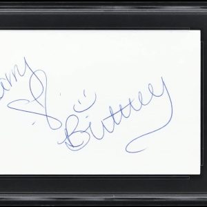 Brittany Spears Authentic Signed 3x5 Index Card Autographed PSA/DNA Slabbed
