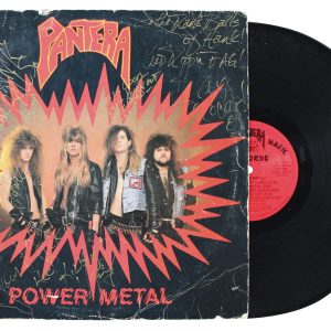 Pantera (4) Dimebag Darrell, Anselmo, Paul & Rex Signed Album Cover BAS #AE13890